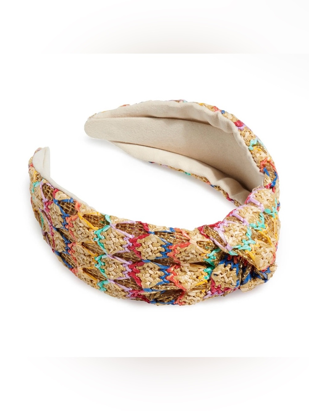 Shiraleah Braided Multicolor Raffia Knotted Headband - Women Accessories